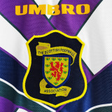 1994-1996 Scotland Away White Retro Soccer Jersey