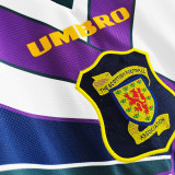 1994-1996 Scotland Away White Retro Soccer Jersey