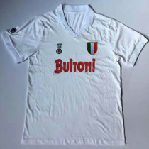 1987/1988 Napoli Away White Retro Soccer Jersey