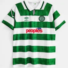 1991/92 Celtic Home Green Retro Soccer Jersey