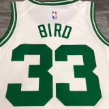 Celtics BIRD #33 White NBA Jerseys Hot Pressed