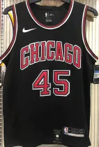 Bulls JDRDAN #45 Black NBA Jerseys Hot Pressed