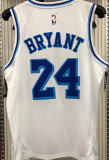 LA Lakers Bryant # 24 White NBA Jerseys Hot Pressed