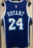 LA Lakers Bryant # 24 Blue NBA Jerseys Hot Pressed