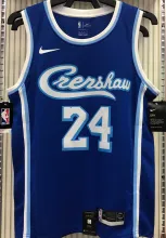 LA Lakers Bryant # 24 Blue NBA Jerseys Hot Pressed