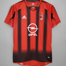 2004/2005 AC Milan Home Retro Soccer Jersey
