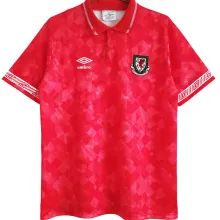 1990/92 Wales Home Red Retro Soccer Jersey