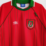1994/96 Wales Home Red Retro Soccer Jersey