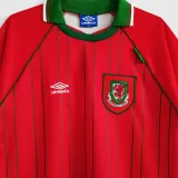 1994/96 Wales Home Red Retro Soccer Jersey