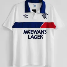 1994 Rangers Away White Retro Soccer Jersey