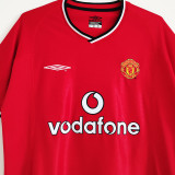 2000/02 M Utd Home Red Retro Soccer Jersey