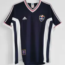 1998 Yugoslavia Home Blue Retro Soccer Jersey