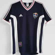 1998 Yugoslavia Home Blue Retro Soccer Jersey
