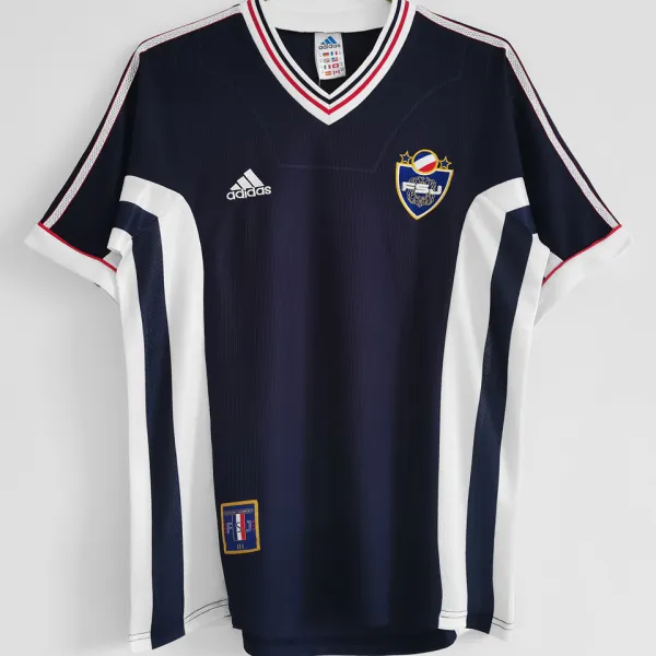 1998 Yugoslavia Home Blue Retro Soccer Jersey
