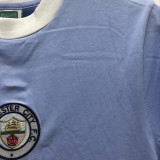 1972 Man City Home Blue Retro Soccer Jersey