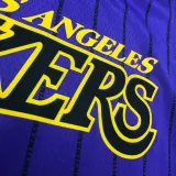 2018 LA Lakers JAMES # 23 Purple Stripe Limited Edition NBA Jerseys Hot Pressed