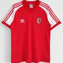 1982 Wales Home Red Retro Soccer Jersey