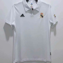 2002/03 RM White Home Retro Soccer Jersey