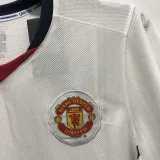 2008/2009 M Utd Away White Retro Soccer Jersey