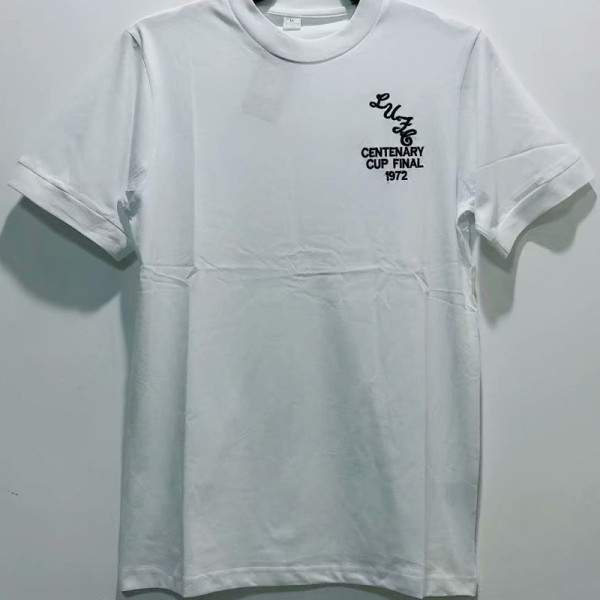 1972 Leeds United Home White Retro Soccer Jersey