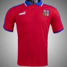 1996 Czech Home Red Retro Soccer Jersey