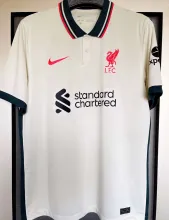 2021/22 LFC 1:1 Quality Away Beige Fans Soccer Jersey