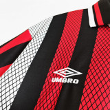 1994/1996 Man City Away Red Black Retro Soccer Jersey