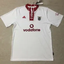 2004/2005 Benfica Away White Retro Soccer Jersey