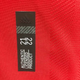 2021/22 M Utd Home Red Retro Player Version Soccer Jersey