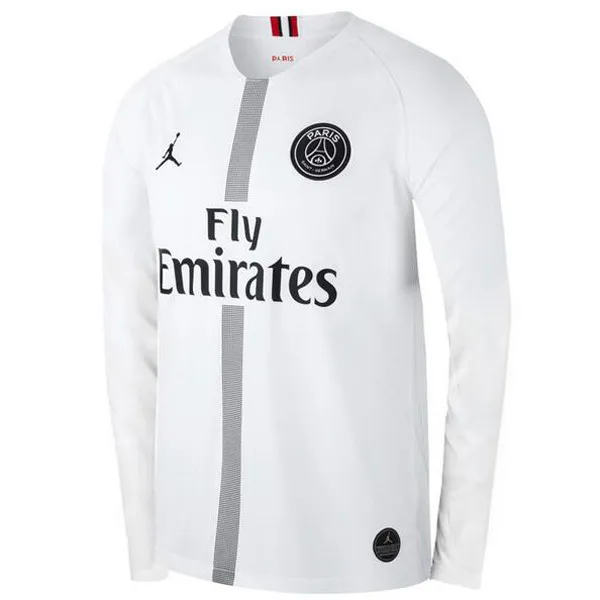 2018/19 PSG JD White Long Sleeve Soccer Jersey