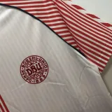 1986 Denmark Away Retro Soccer Jersey