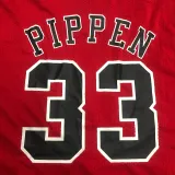 PIPPEN # 33 Bulls Red Mitchell Ness Retro Jerseys