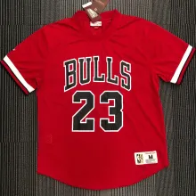 JORDAN # 23 Bulls Red Mitchell Ness Retro Jerseys