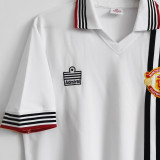 1975/1980 M Utd Away White Retro Soccer Jersey