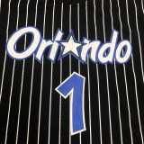 McGRADY # 1 MAGIC Black Mitchell Ness Retro Jerseys