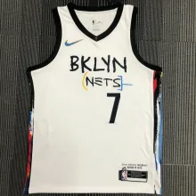 2021 Nets DURANT #7 City Edition White NBA Jerseys Hot Pressed