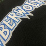 2018 Timberwolves EDWARDS # 1 Black Retro NBA Jerseys Hot Pressed