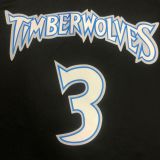2018 Timberwolves MARBURY # 3 Black Retro NBA Jerseys Hot Pressed