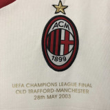 2002/03 AC Milan Away White Retro Soccer Jersey