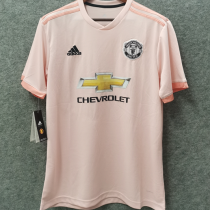 2018/19 M Utd Away Pink Retro Soccer Jersey