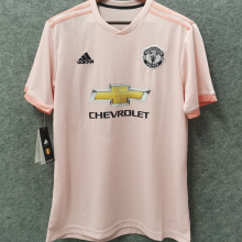 2018/19 M Utd Away Pink Retro Soccer Jersey