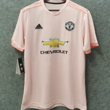 2018/19 M Utd Away Pink Retro Soccer Jersey