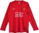 2007-08 M Utd Home Red Long Sleeve Retro Jersey League Version联赛版