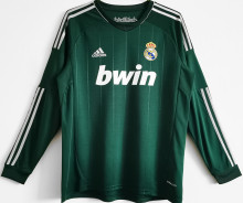 2012/13 RM Third Green Retro Long Sleeve Soccer Jersey