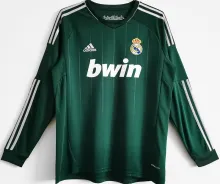 2012/13 RM Third Green Retro Long Sleeve Soccer Jersey
