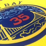 2018 Warriors DURANT #35 The Bay NBA Jerseys Hot Pressed