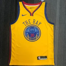 2018 Warriors CURRY #30 The Bay NBA Jerseys Hot Pressed