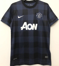 2013/14 M Utd Away Black Retro Soccer Jersey
