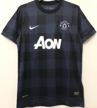2013/14 M Utd Away Black Retro Soccer Jersey