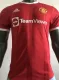 2021/22 M Utd Home Red Retro Player Version Soccer Jersey